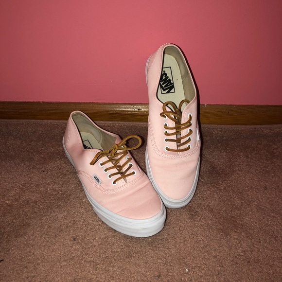 pink vans laces
